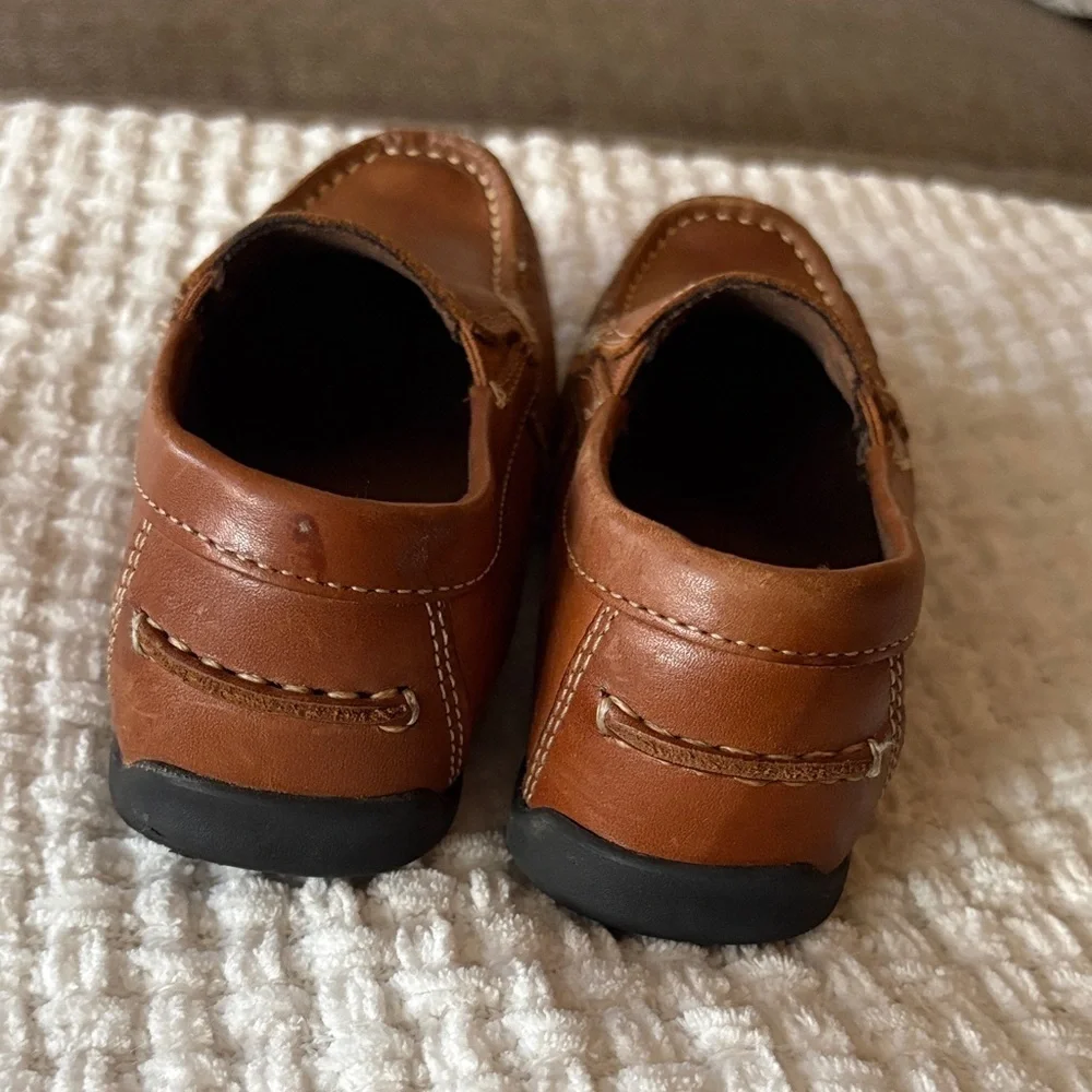 Florsheim Kids' Jasper Jr Venetian Loafers Brown/Tan Leather Gently Loved 11 1/2
